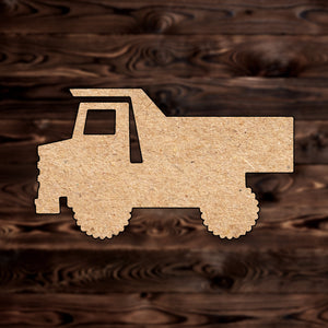 Dump Truck MDF Craft Cutout , a Intricate laser-cut craft cutout made of MDF, featuring detailed designs and clean edges, perfect for home decor or DIY projects.

