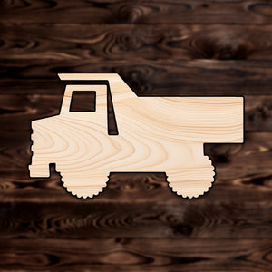 Dump Truck Plywood Craft Cutout , a Intricate laser-cut craft cutout made of high quality birch plywood, featuring detailed designs and clean edges, perfect for home decor or DIY projects.
