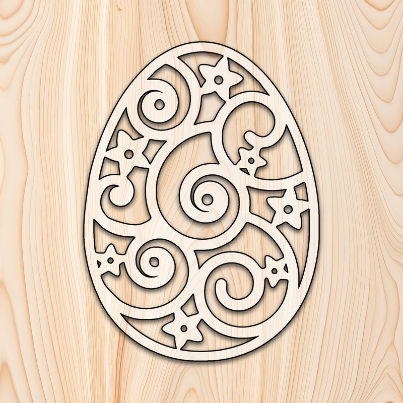 Easter Egg Star Design Acrylic Craft Cutout