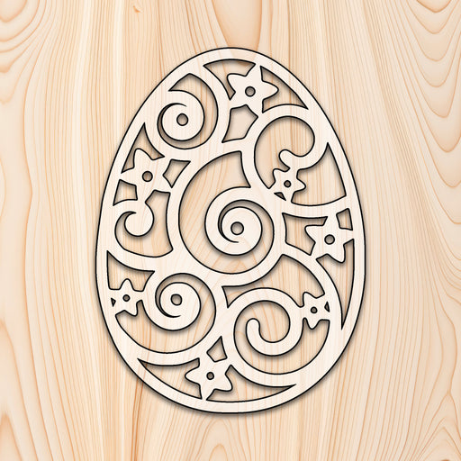 Easter Egg Star Design Acrylic Craft Cutout