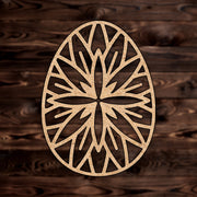 Easter Egg Cross Design MDF Craft Cutout