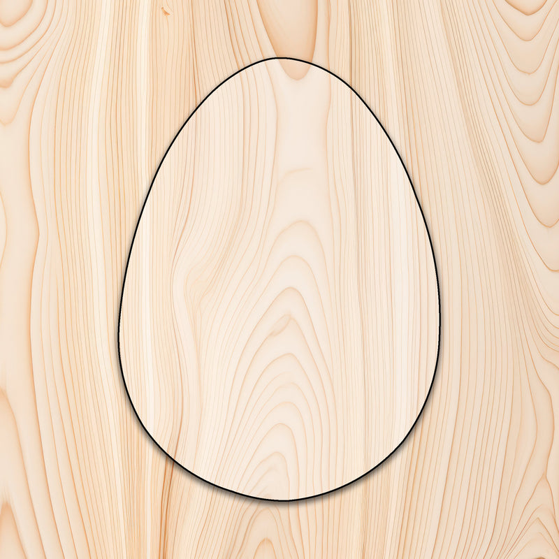 Egg Shape Acrylic Craft Cutout
