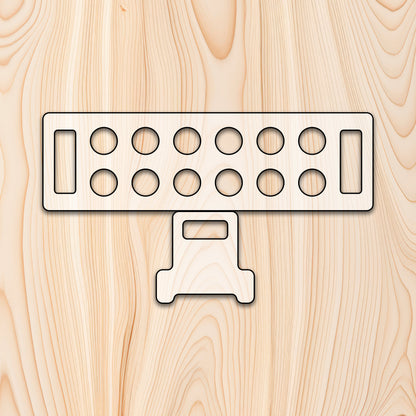 Stackable Egg Tray with Additional Leg Template Router Template