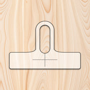 Elongated Hole Bottle Neck Cutting Board or Charcuterie Board Handle Acrylic Router Template