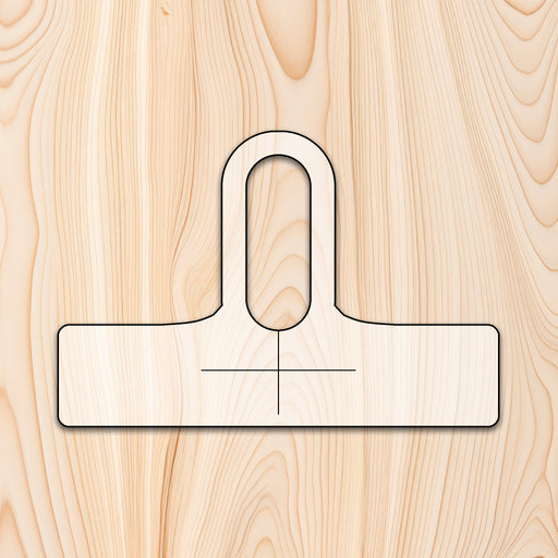 Elongated Hole Bottle Neck Cutting Board or Charcuterie Board Handle Acrylic Router Template