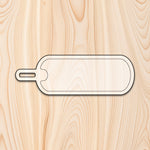 Elongated Rounded Serving Tray or Board Template for woodworking, perfect for shaping custom sized cutting boards, charcuterie boards, trays  and custom projects.