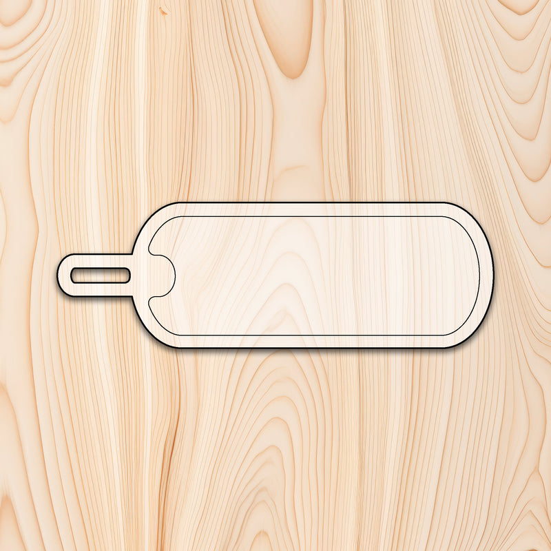 Elongated Rounded Serving Tray or Board Acrylic Router Template