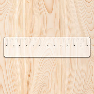 Equal Distance Measuring Ruler 12" These equal distance clear ruler are perfect for your next CNC, Laser, or woodworking project.  Need to find the center of a circle or an odd shaped board?  Setting your start location on your CNC or laser?  Use these ruler to find the center with no math and no fuss.  We create these in clear acrylic so you can see grain patterns or your projects through the ruler so you can guarantee to have placement and accuracy every time.  

