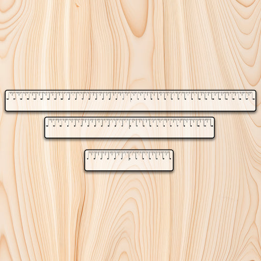 Equal Distance Acrylic Measuring Ruler Kit (3 rulers)