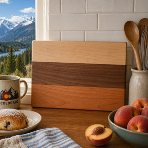 Example of Colorado Cutting Board or Charcuterie Board Acrylic Router Template