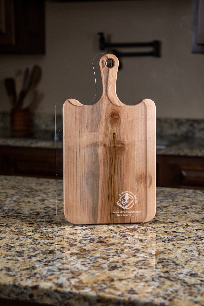 Drip Handle Cutting Board or Charcuterie Board Acrylic Router Template