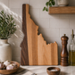 Example of Idaho Cutting Board or Charcuterie Board Acrylic Router Template