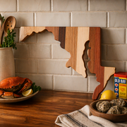 Example of Maryland Cutting Board or Charcuterie Board Acrylic Router Template
