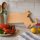Example of Massachusetts Cutting Board or Charcuterie Board Acrylic Router Template