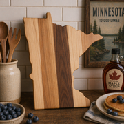 Example of Minnesota Cutting Board or Charcuterie Board Acrylic Router Template