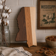 Example of Mississippi Cutting Board or Charcuterie Board Acrylic Router Template