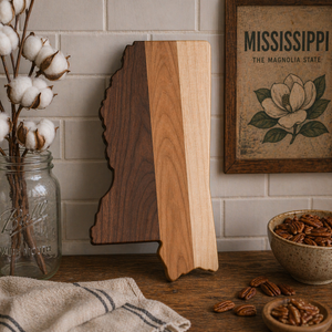 Example of Mississippi Cutting Board or Charcuterie Board Acrylic Router Template