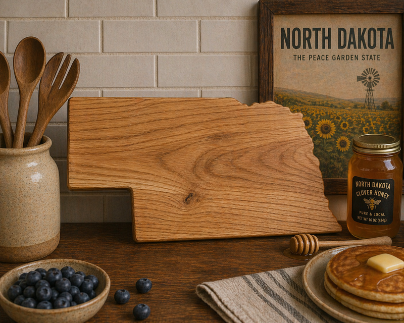 Example of Nebraska Cutting Board or Charcuterie Board Acrylic Router Template