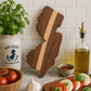 Example of New Jersey Cutting Board or Charcuterie Board Acrylic Router Template 