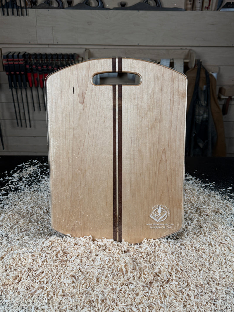 Rounded Edge Cutting Board or Charcuterie Board Acrylic Router Template