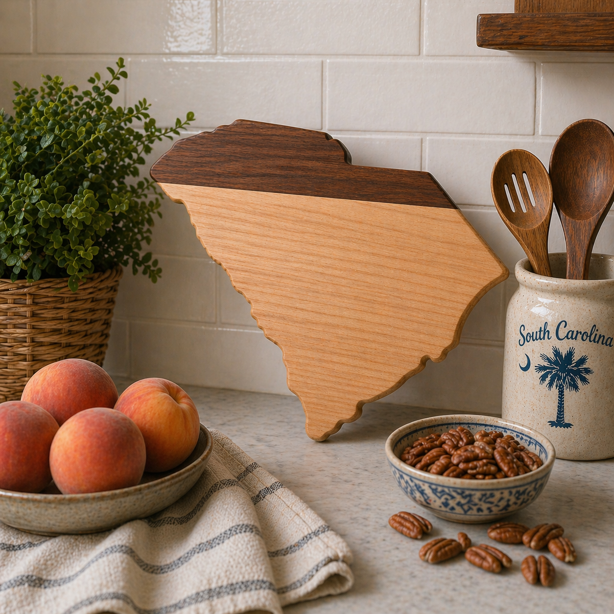 Example of South Carolina Cutting Board or Charcuterie Board Acrylic Router Template
