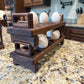 Example of Stackable Egg Tray with Additional Leg Template Router Templatefor woodworking, perfect for shaping custom sized cutting boards, charcuterie boards, and custom projects.