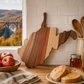 Example of West Virginia Cutting Board or Charcuterie Board Acrylic Router Template