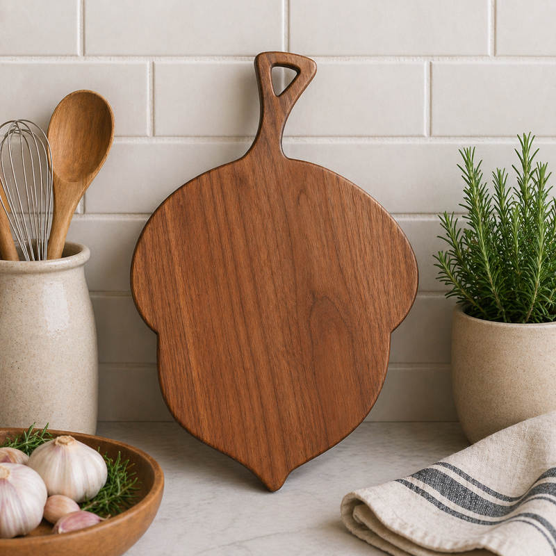 Acorn Cutting Board or Charcuterie Board Acrylic Router Template