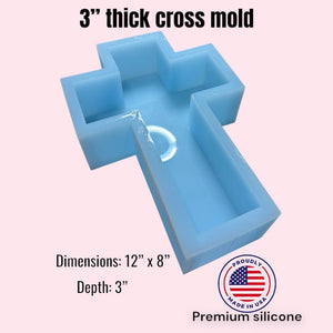 3” thick cross mold