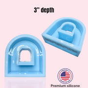 Lariza - arch picture frame mold 3” mold