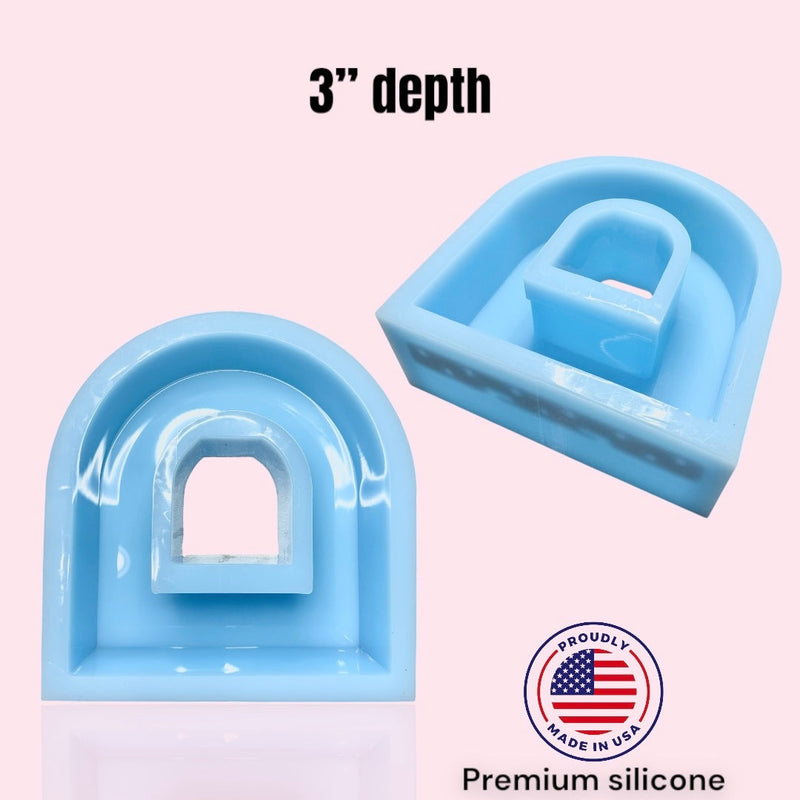 Lariza - arch picture frame mold 3” mold