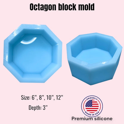 3” deep octagon block mold