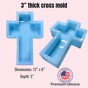 3” thick cross mold