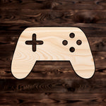 Game Controller Plywood Craft Cutout , a Intricate laser-cut craft cutout made of high quality birch plywood, featuring detailed designs and clean edges, perfect for home decor or DIY projects.
