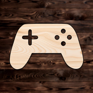 Game Controller Plywood Craft Cutout , a Intricate laser-cut craft cutout made of high quality birch plywood, featuring detailed designs and clean edges, perfect for home decor or DIY projects.
