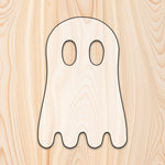Ghost Acrylic Craft Cutout - Transparent laser-cut acrylic craft cutout designed as a router template, featuring precise shapes and durable construction for various crafting projects.