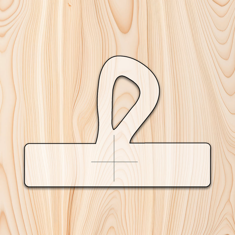Gourmet Loop Cutting Board or Charcuterie Board Handle Acrylic Router Template