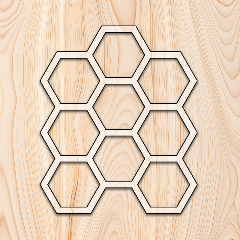 Repeatable Honeycomb Acrylic Router Template