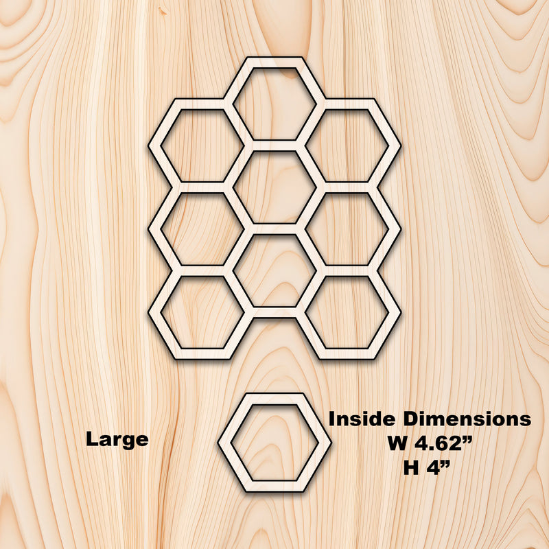 Repeatable Honeycomb Acrylic Router Template