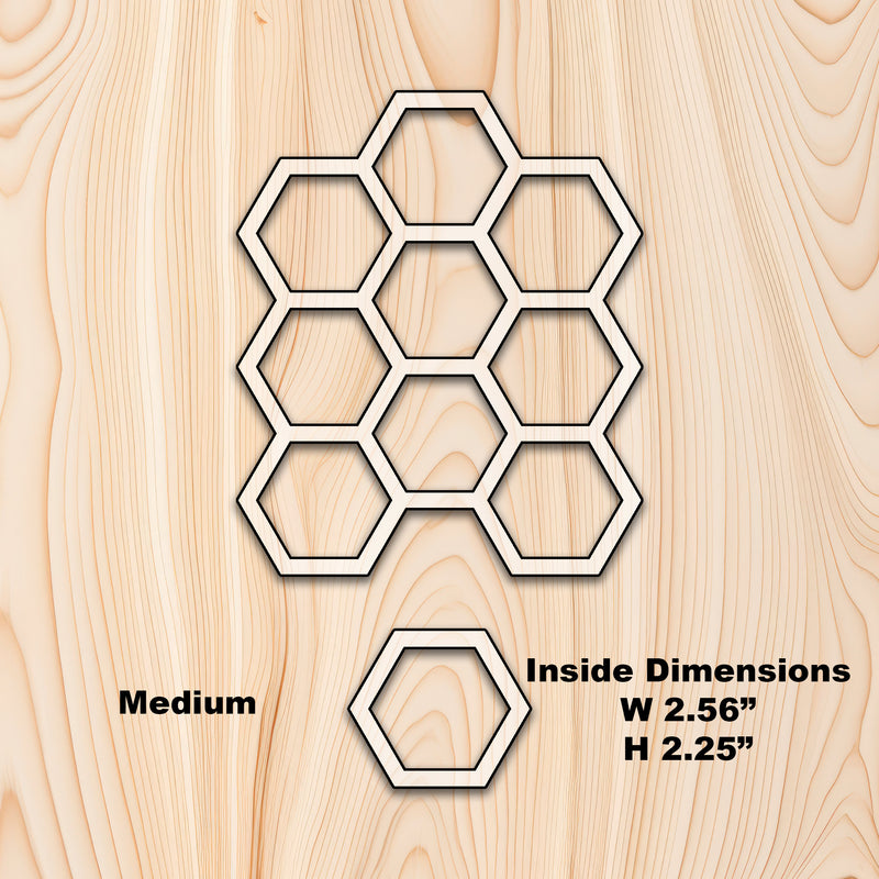 Repeatable Honeycomb Acrylic Router Template