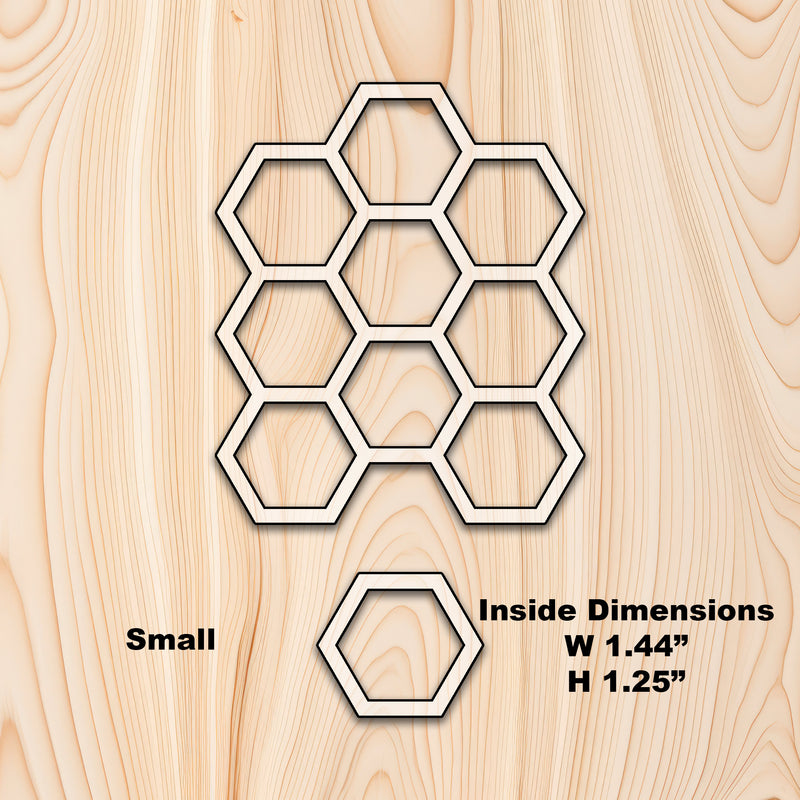 Repeatable Honeycomb Acrylic Router Template