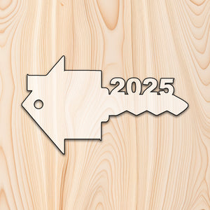 Realtor House Key 2025 Acrylic Craft Cutout