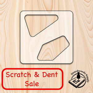 Scratch & Dent Recessed Triangle Handle Cutting Board or Charcuterie Board Router Template