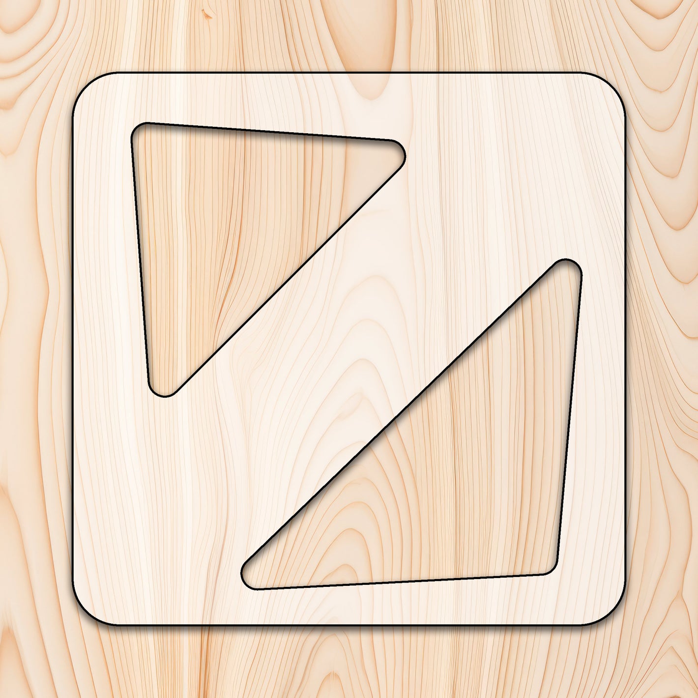 Triangle Handle Cutting Board or Charcuterie Board Router Template