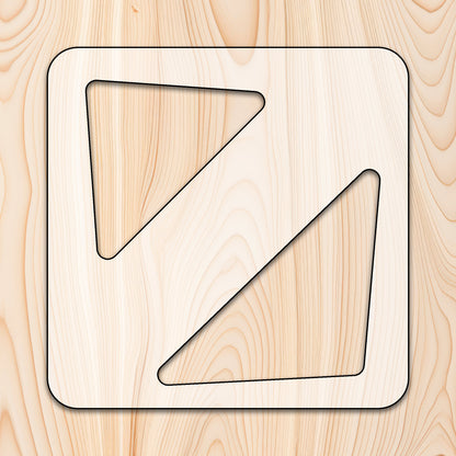 Triangle Handle Cutting Board or Charcuterie Board Router Template