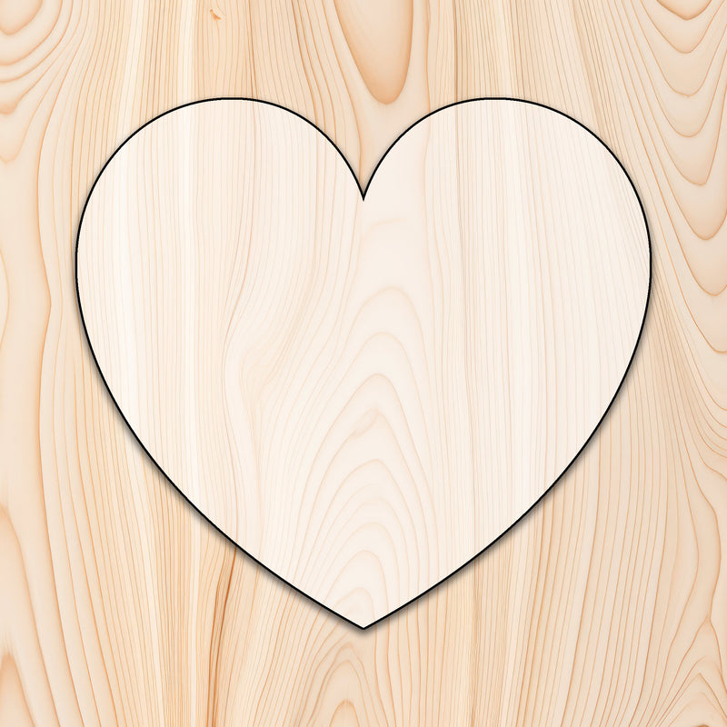 Heart Shape Acrylic Craft Cutout