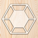 Hexagon 6 Recessed Pocket Tray Router Template for woodworking, perfect for shaping custom sized cutting boards, charcuterie boards, trays  and custom projects.