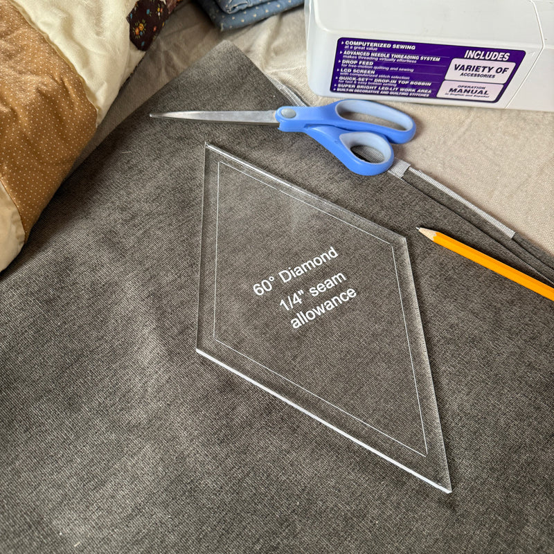 60° Diamond Quilting Acrylic Template