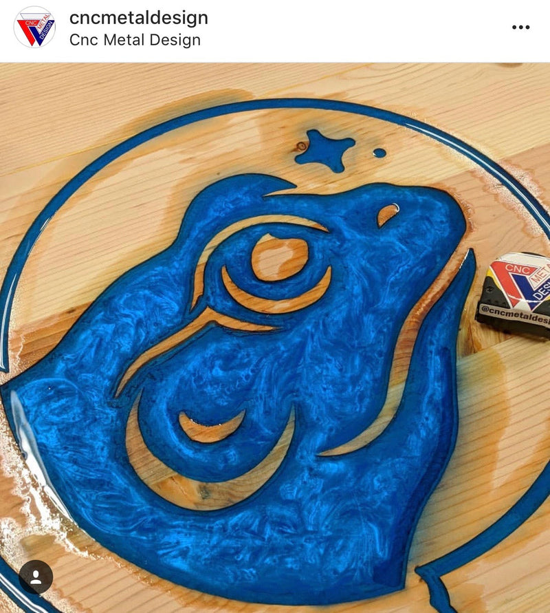 "IRIDESCENT BLUE"