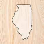 Illinois Cutting Board or Charcuterie Board Acrylic Router Template - Create bold, eye-catching Illinois-shaped cutting boards and charcuterie boards with precision and repeatability using our Illinois Acrylic Router Template. Whether you're making products to sell or crafting custom gifts, this template gives you the control and consistency needed for professional results.